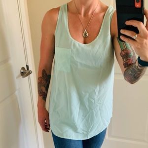 Faded glory mint tank top